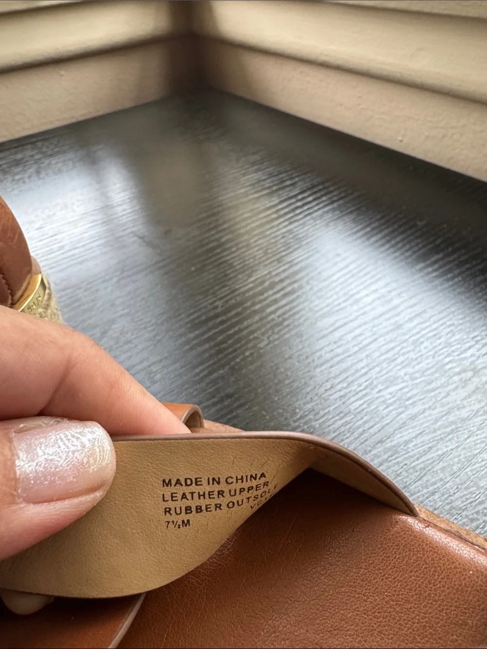Michael Kors Tan Leather Cross-Strap woven Platform Sandals